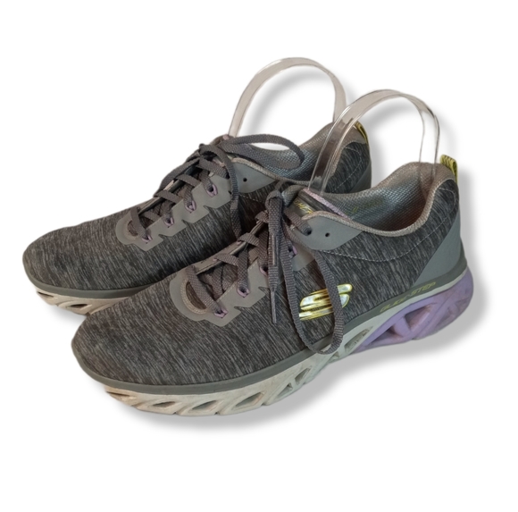 Skechers Shoes - Skechers Womens Glide Step 149323 Gray Running Shoes Sneakers Size 10